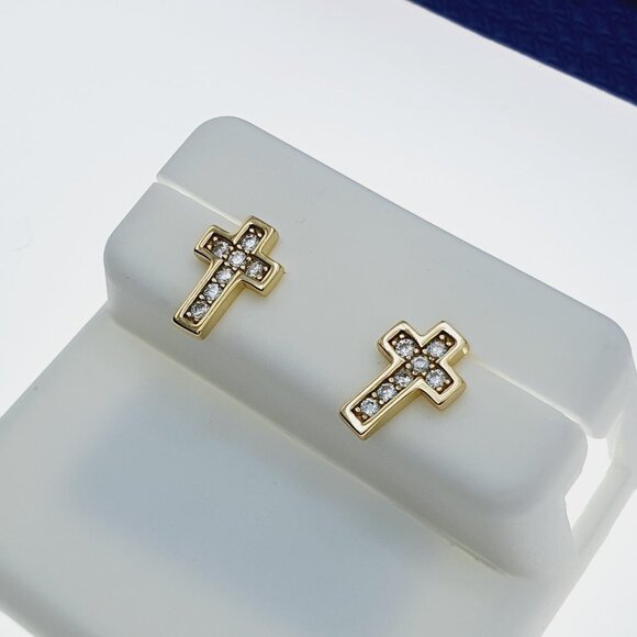 925 Sterling Silver CZ Stud Earrings for Women/Girl, US925P1206 - Picture 8 of 8